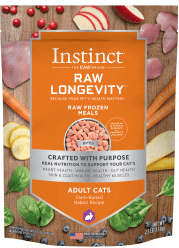 Instinct Raw Longevity Frozen Bites Farm-Raised Rabbit Recipe
